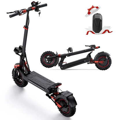 2000W Dual Motor off Road Electric Scooter for Adults, 38 MPH Max Speed, 50 Miles Max Range 10" Off-Road Pneumatic Tires Turn Signals Dual Braking, Portable Folding Electric Scooter with Smart App, Urban Scooter, Free Gift-Scooter Bag