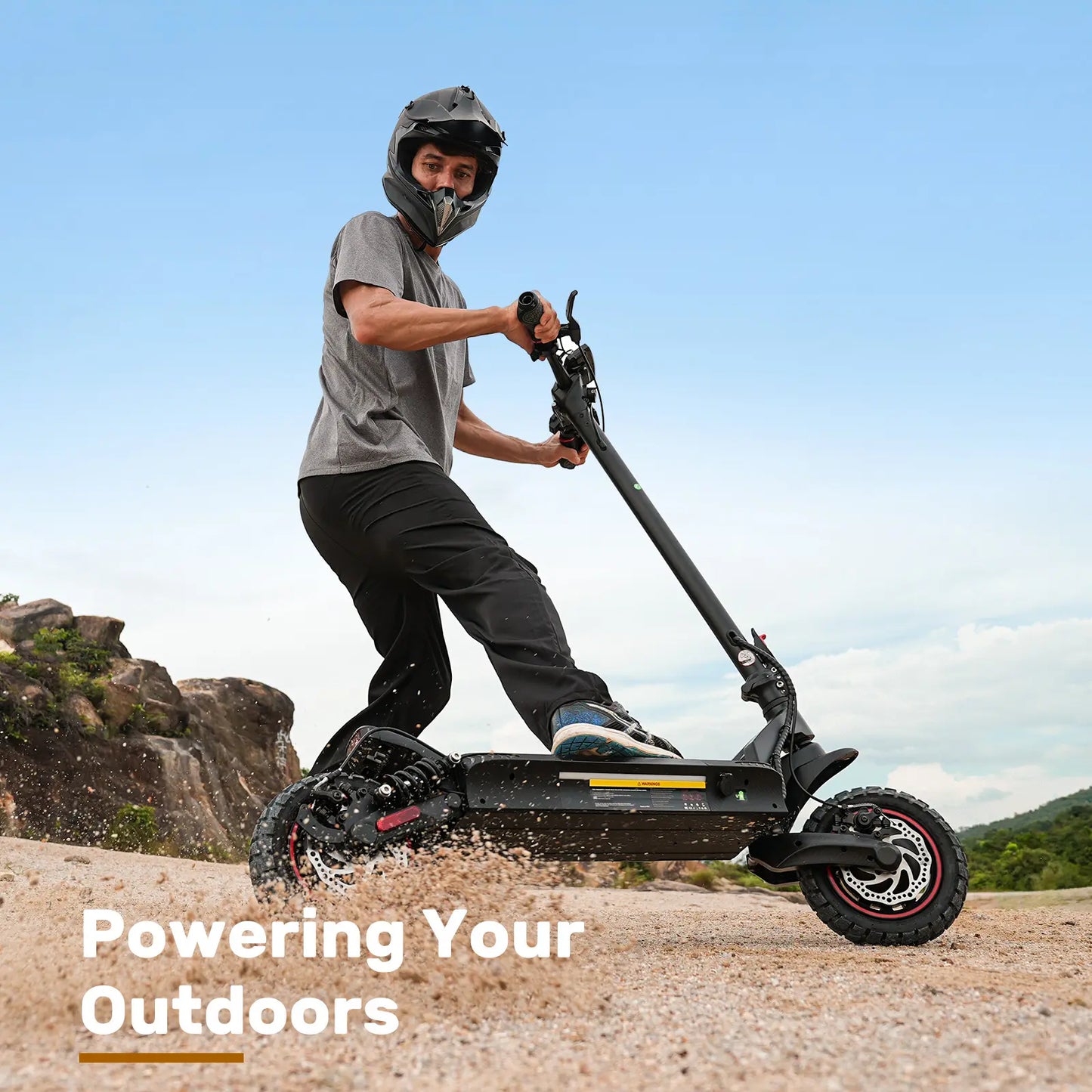 2000W Dual Motor off Road Electric Scooter for Adults, 38 MPH Max Speed, 50 Miles Max Range 10" Off-Road Pneumatic Tires Turn Signals Dual Braking, Portable Folding Electric Scooter with Smart App, Urban Scooter, Free Gift-Scooter Bag