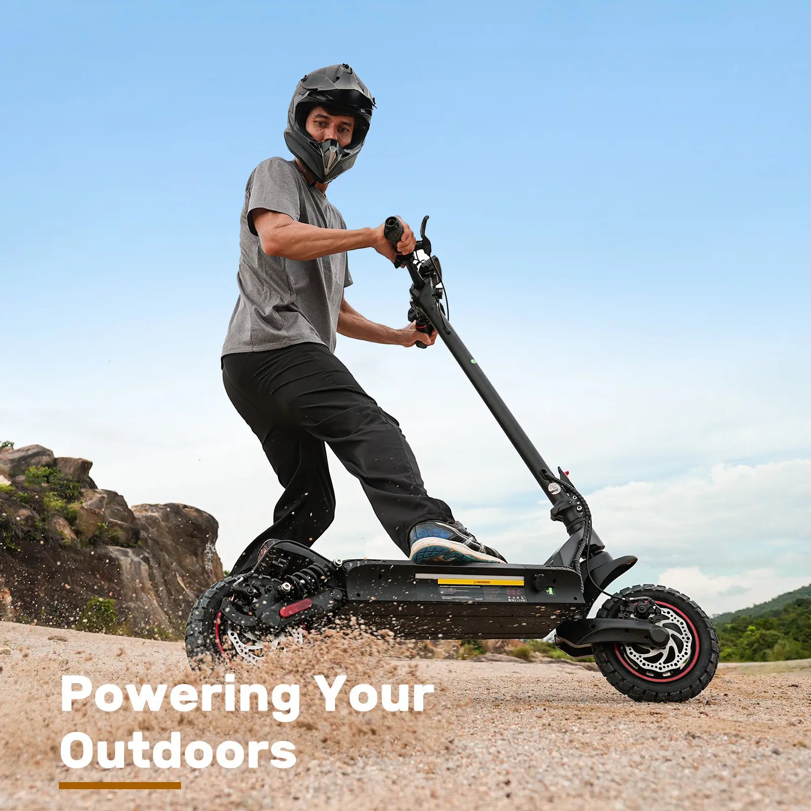 2000W Dual Motor off Road Electric Scooter for Adults, 38 MPH Max Speed, 50 Miles Max Range 10" Off-Road Pneumatic Tires Turn Signals Dual Braking, Portable Folding Electric Scooter with Smart App, Urban Scooter, Free Gift-Scooter Bag