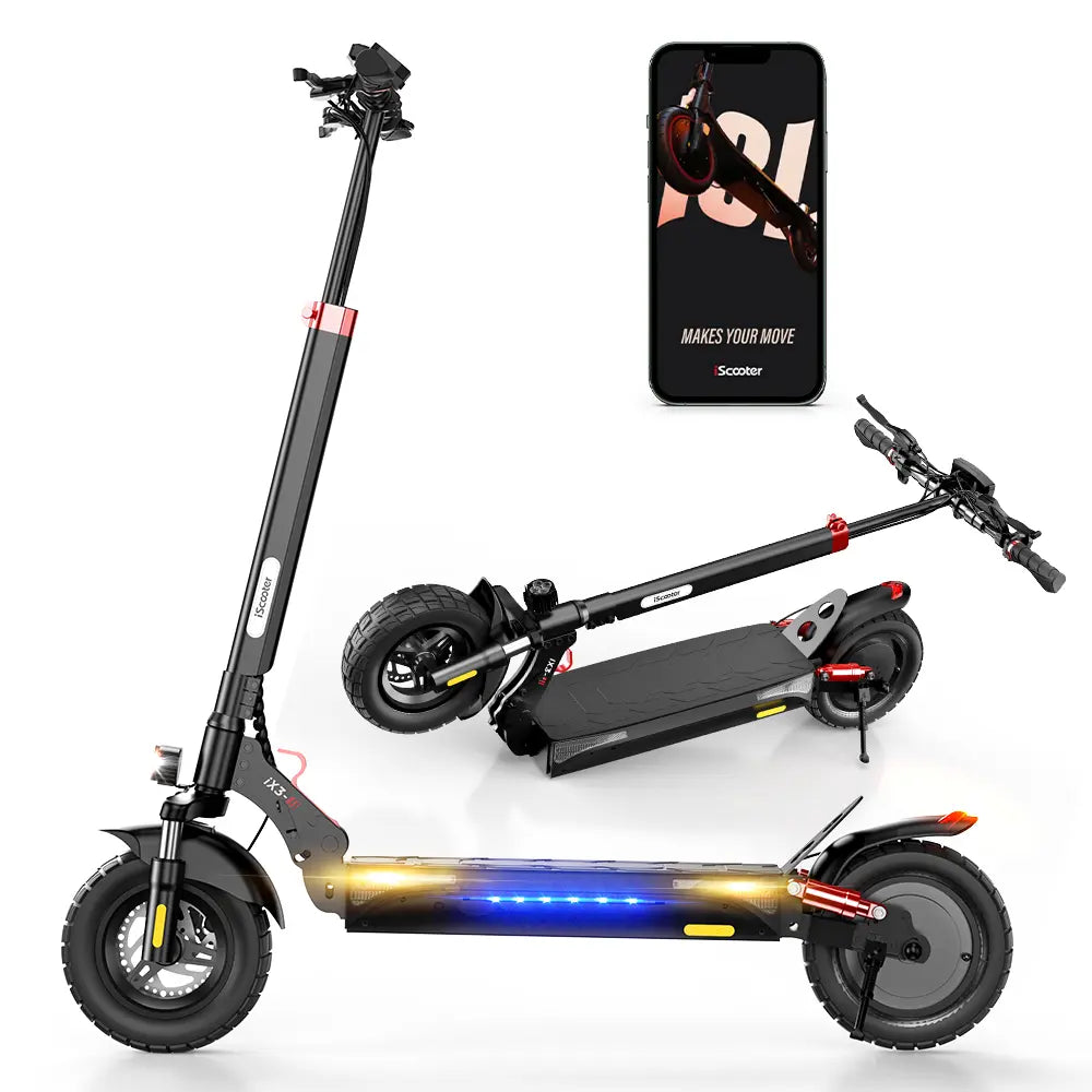 2000W Dual Motor off Road Electric Scooter for Adults, 38 MPH Max Speed, 50 Miles Max Range 10" Off-Road Pneumatic Tires Turn Signals Dual Braking, Portable Folding Electric Scooter with Smart App, Urban Scooter, Free Gift-Scooter Bag