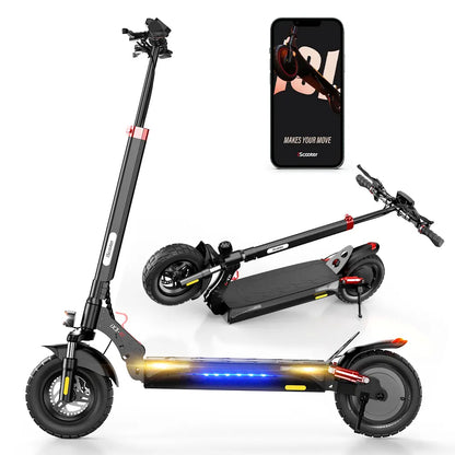 2000W Dual Motor off Road Electric Scooter for Adults, 38 MPH Max Speed, 50 Miles Max Range 10" Off-Road Pneumatic Tires Turn Signals Dual Braking, Portable Folding Electric Scooter with Smart App, Urban Scooter, Free Gift-Scooter Bag